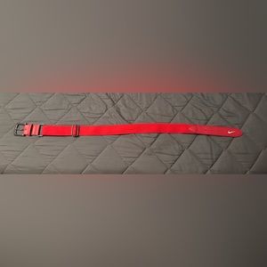 Red Nike softball belt